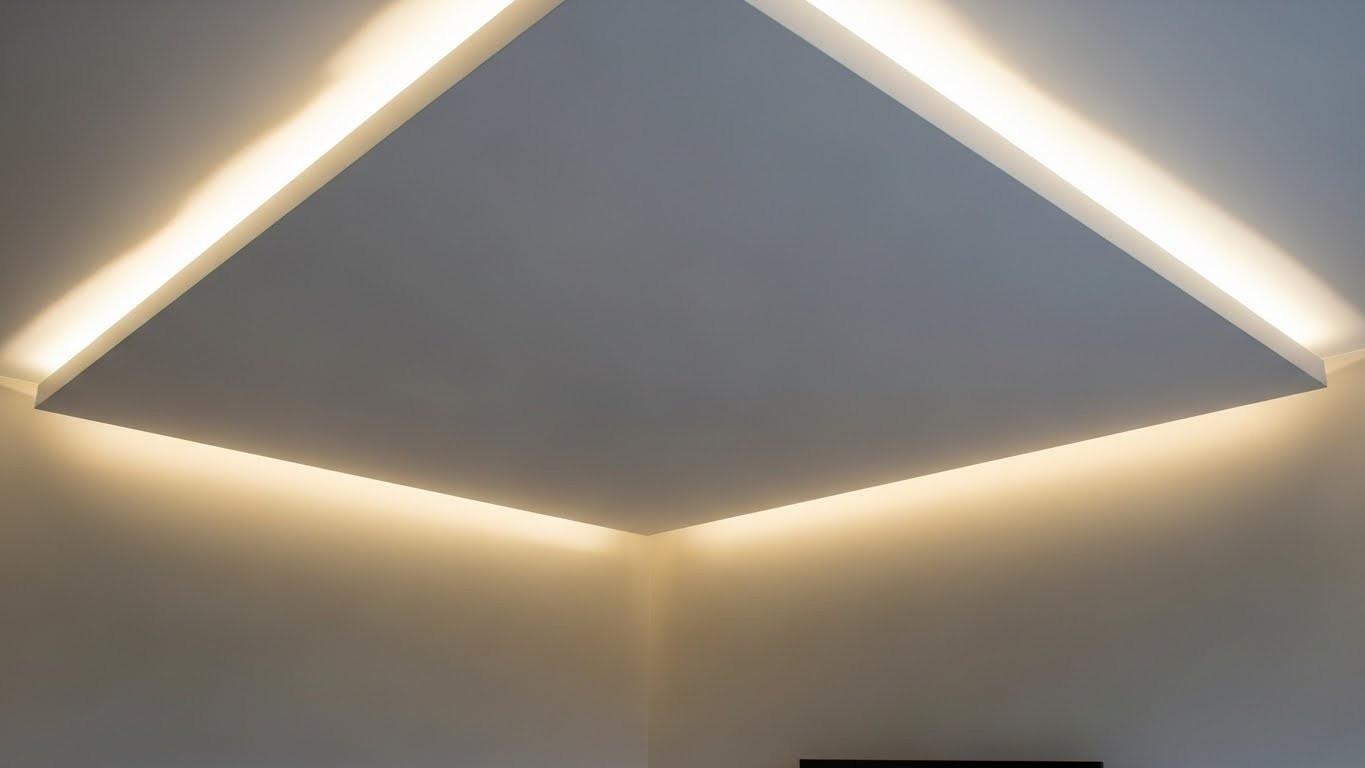 Натяжные потолки с подсветкой матовые