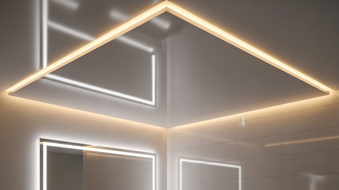 Влагостойкие натяжные потолки с подсветкой Влагостойкие натяжные потолки с подсветкой