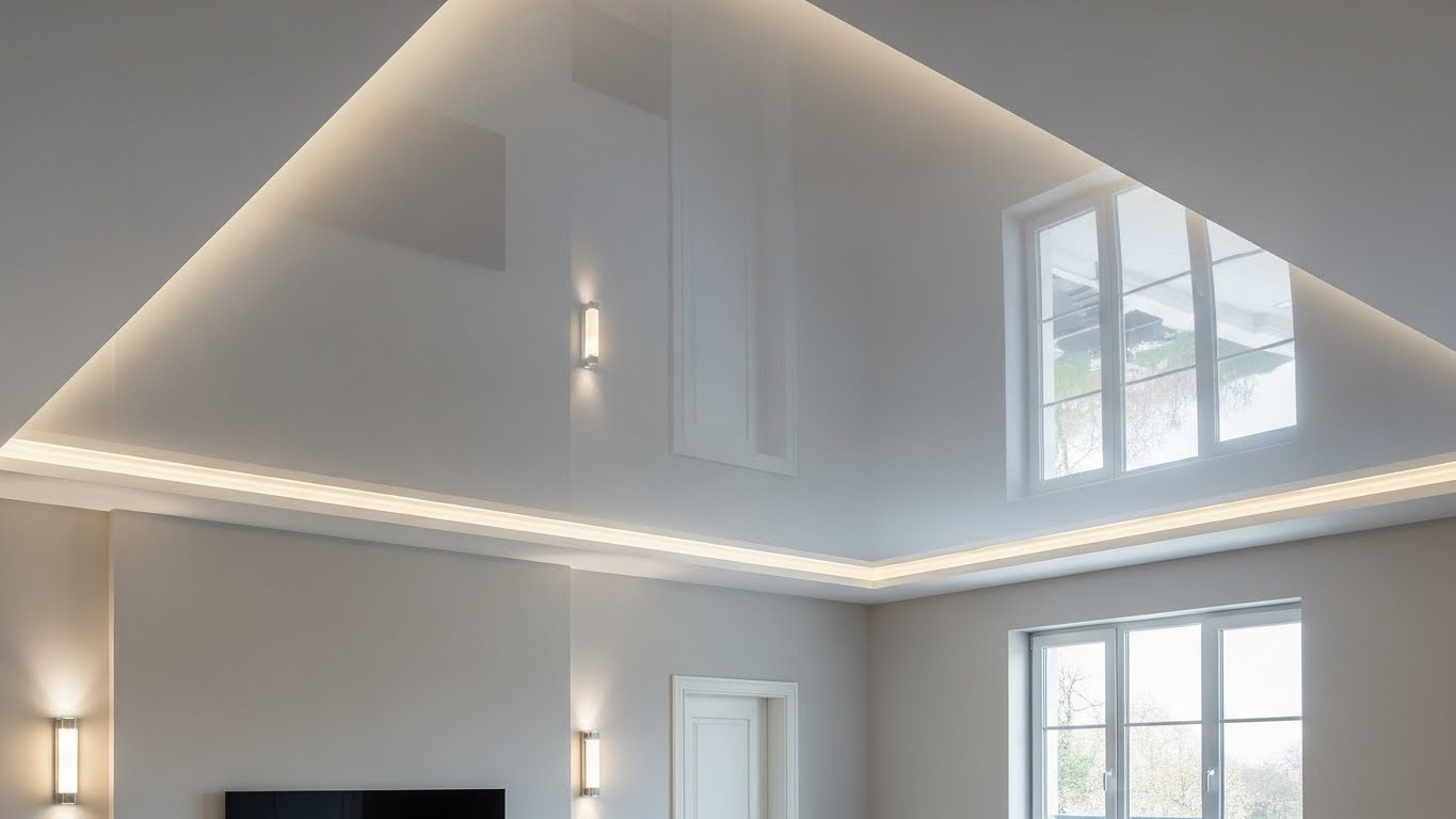 Натяжные потолки влагостойкие глянцевые