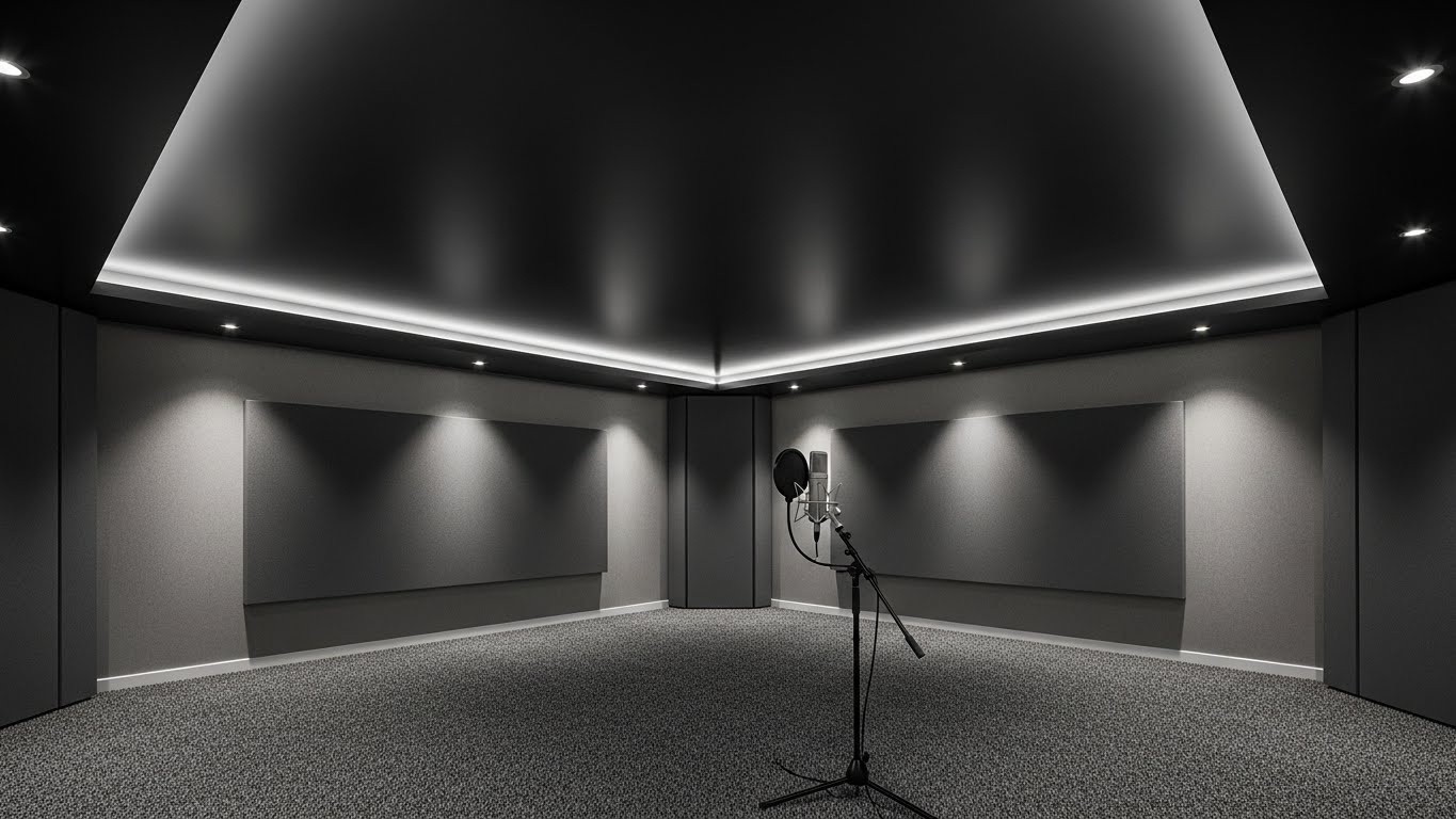 Звукоизоляционные натяжные потолки матовые