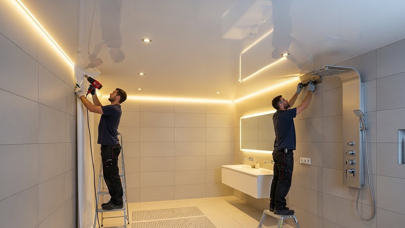 Натяжной потолок для влажных помещений