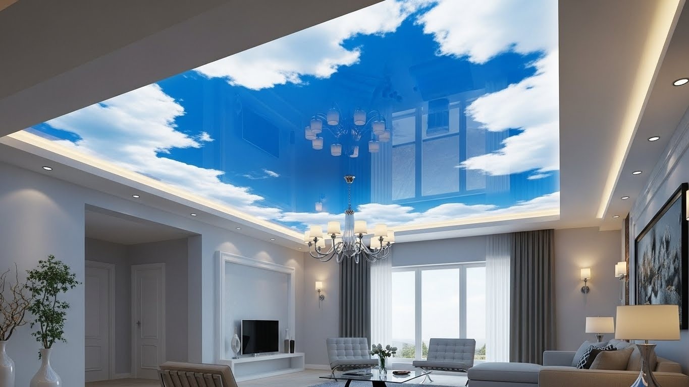 Натяжные потолки с фотопечатью глянцевые