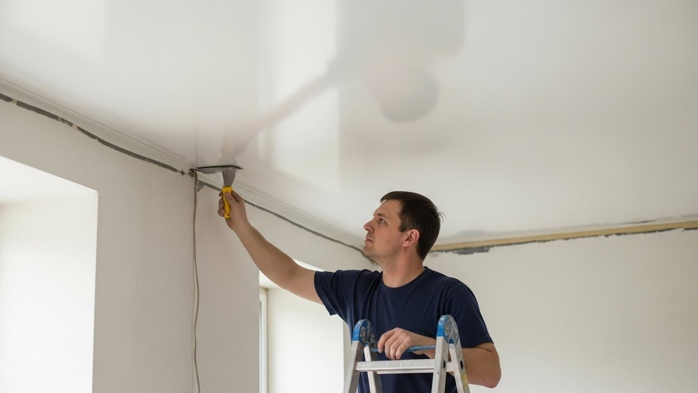 Монтаж натяжного потолка своими руками