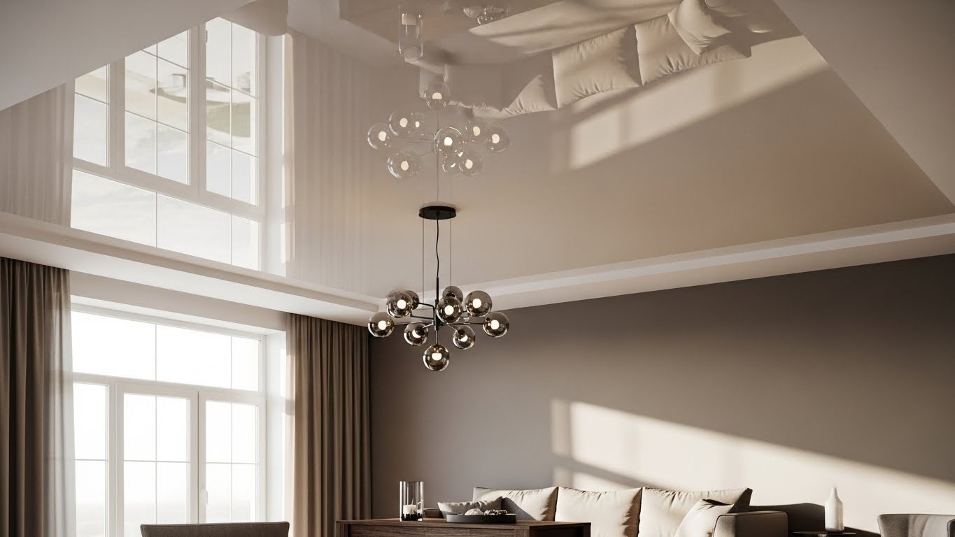 Глянцевые натяжные потолки стандарт класса Глянцевые натяжные потолки стандарт класса