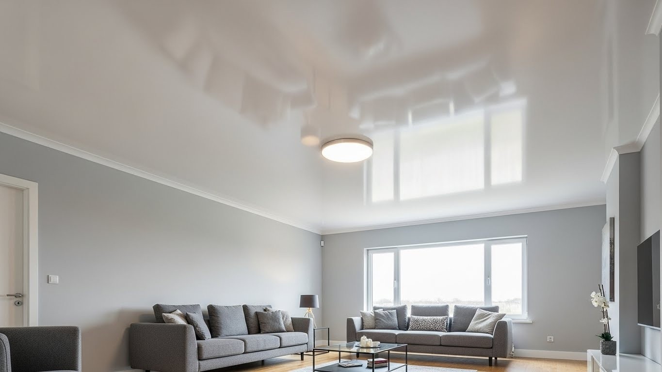 Натяжные потолки стандарт класса одноуровневые