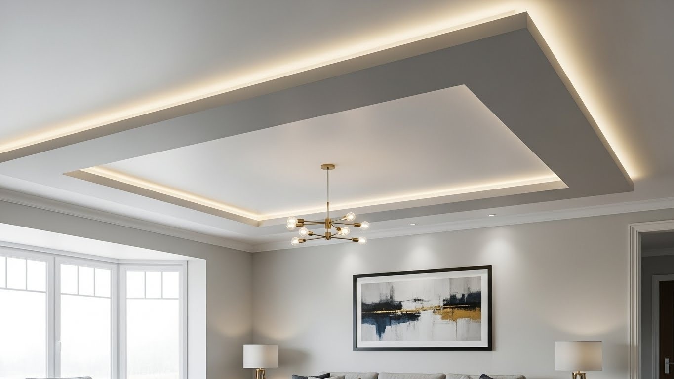 Многоуровневые натяжные потолки