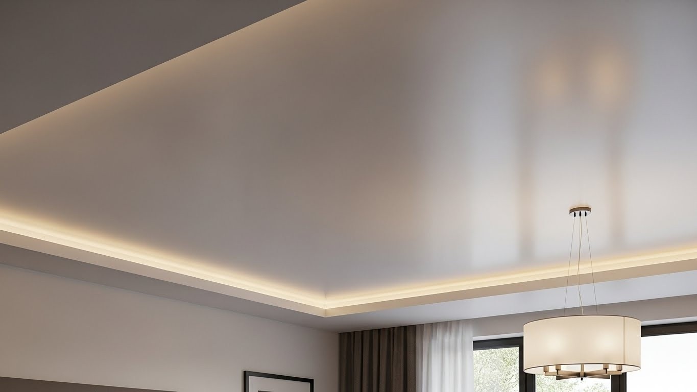 Натяжные потолки комфорт класса сатиновые