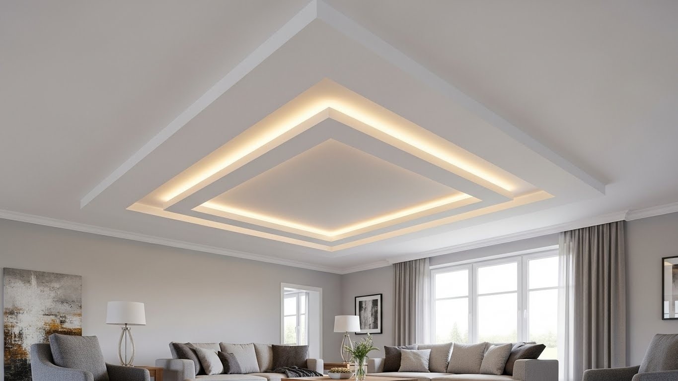 Многоуровневые натяжные потолки комфорт класса