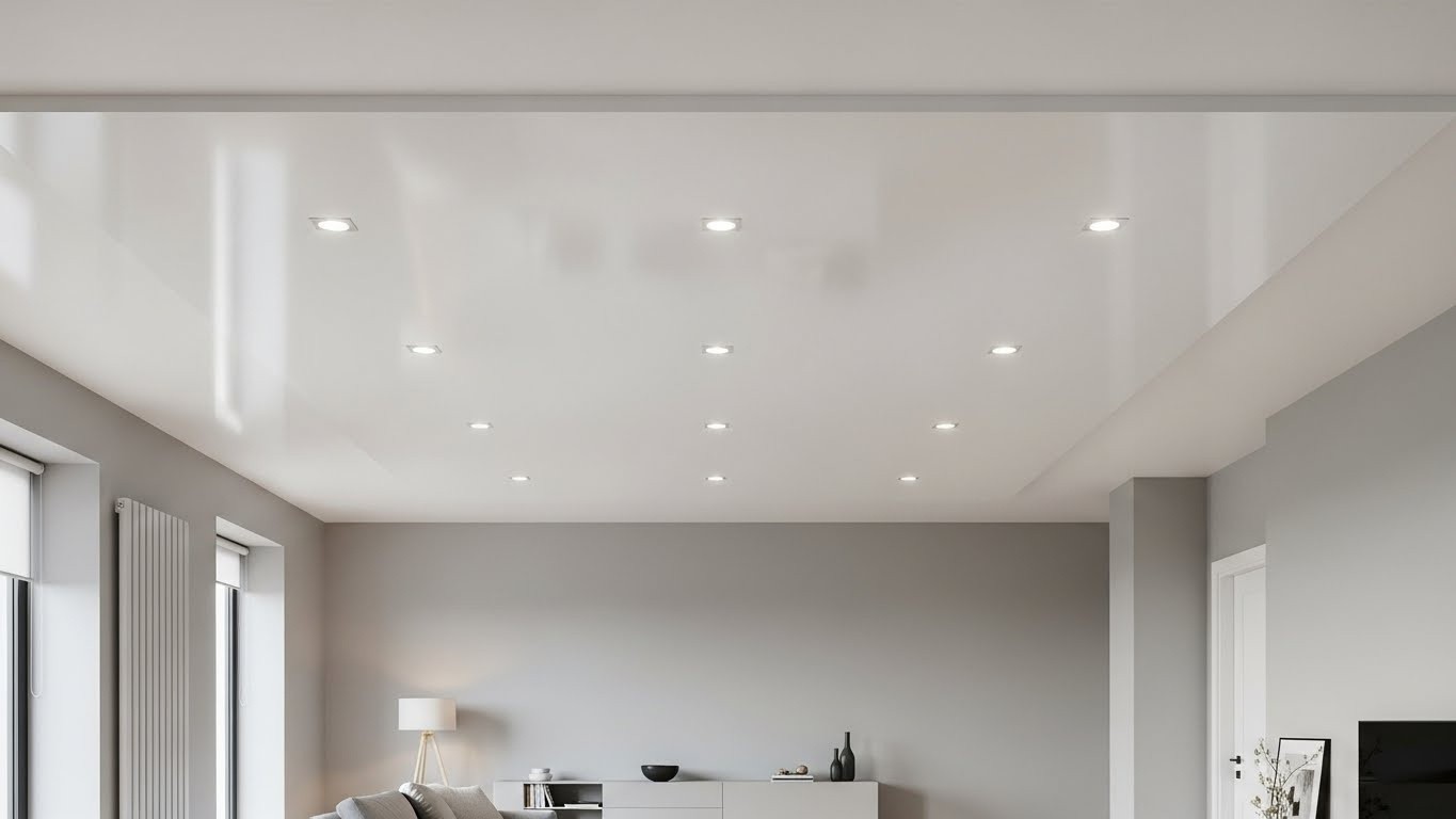 Натяжные потолки одноуровневые