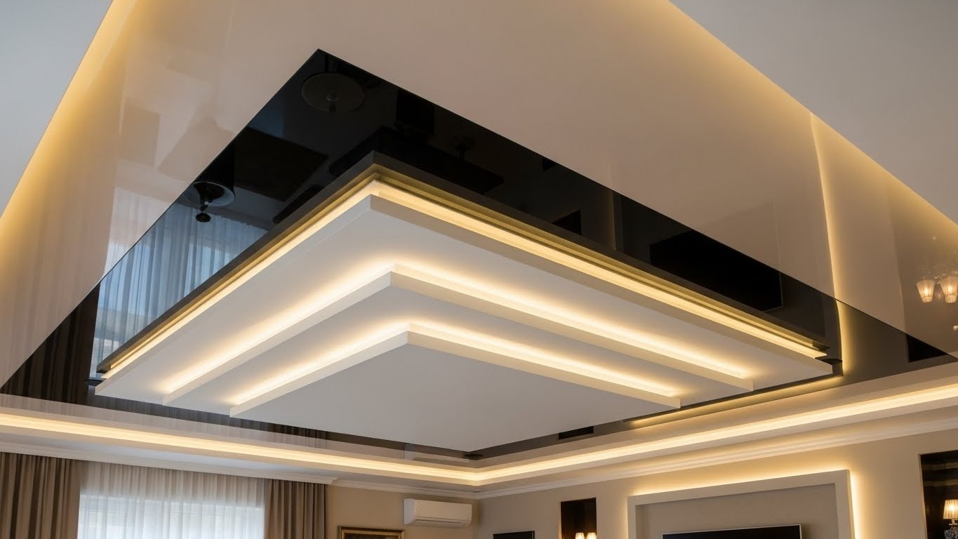 Натяжные потолки премиум класса многоуровневые