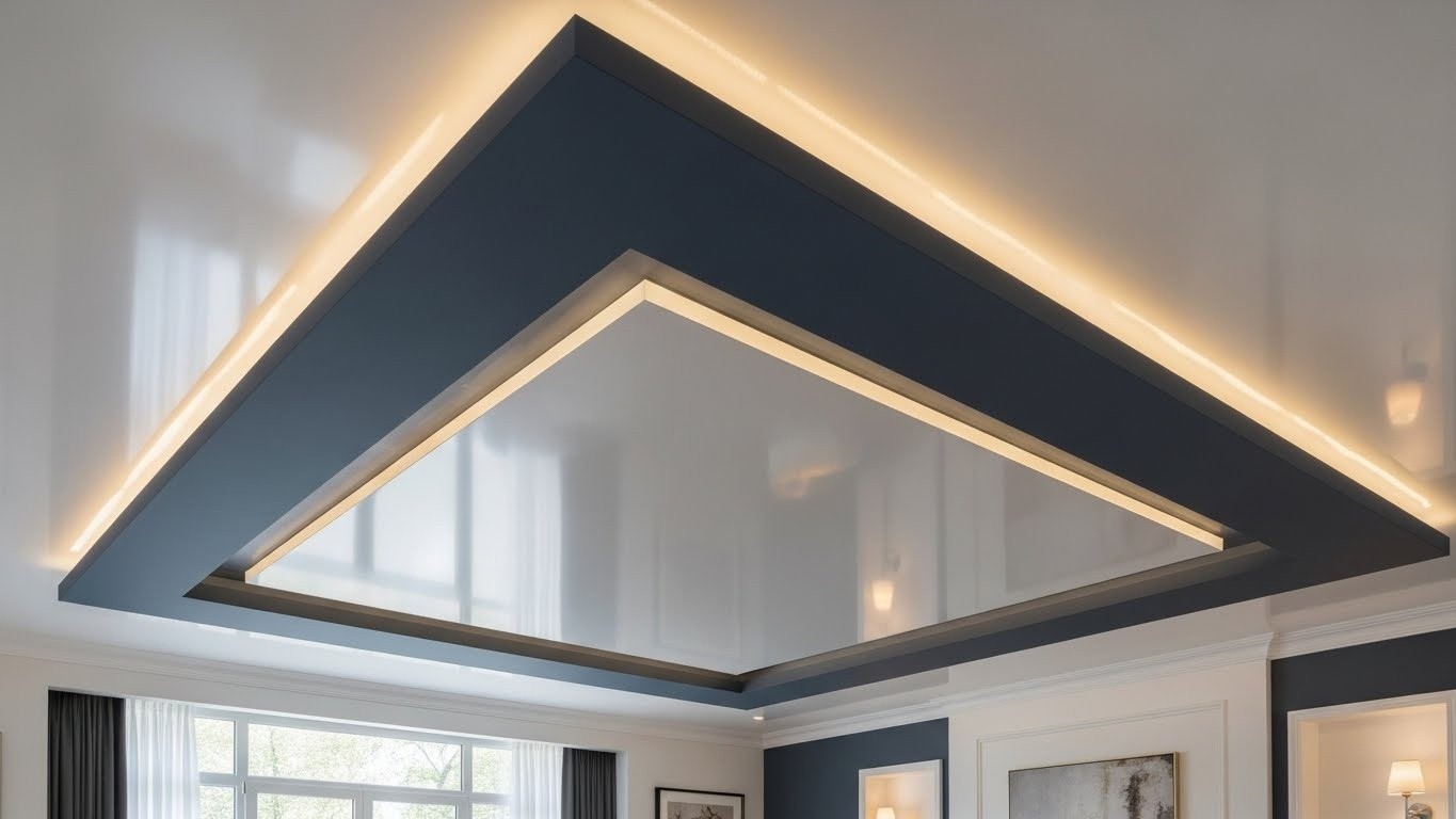 Многоуровневые натяжные потолки премиум класса