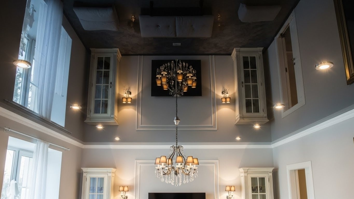 Натяжные потолки люкс класса глянцевые