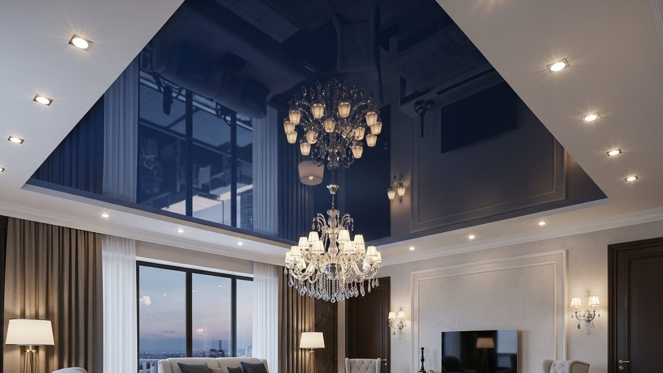 Натяжной потолок люкс класса глянцевый