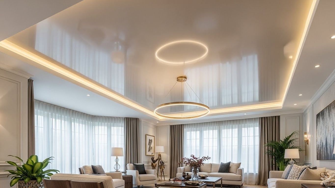 Натяжные потолки люкс класса одноуровневые