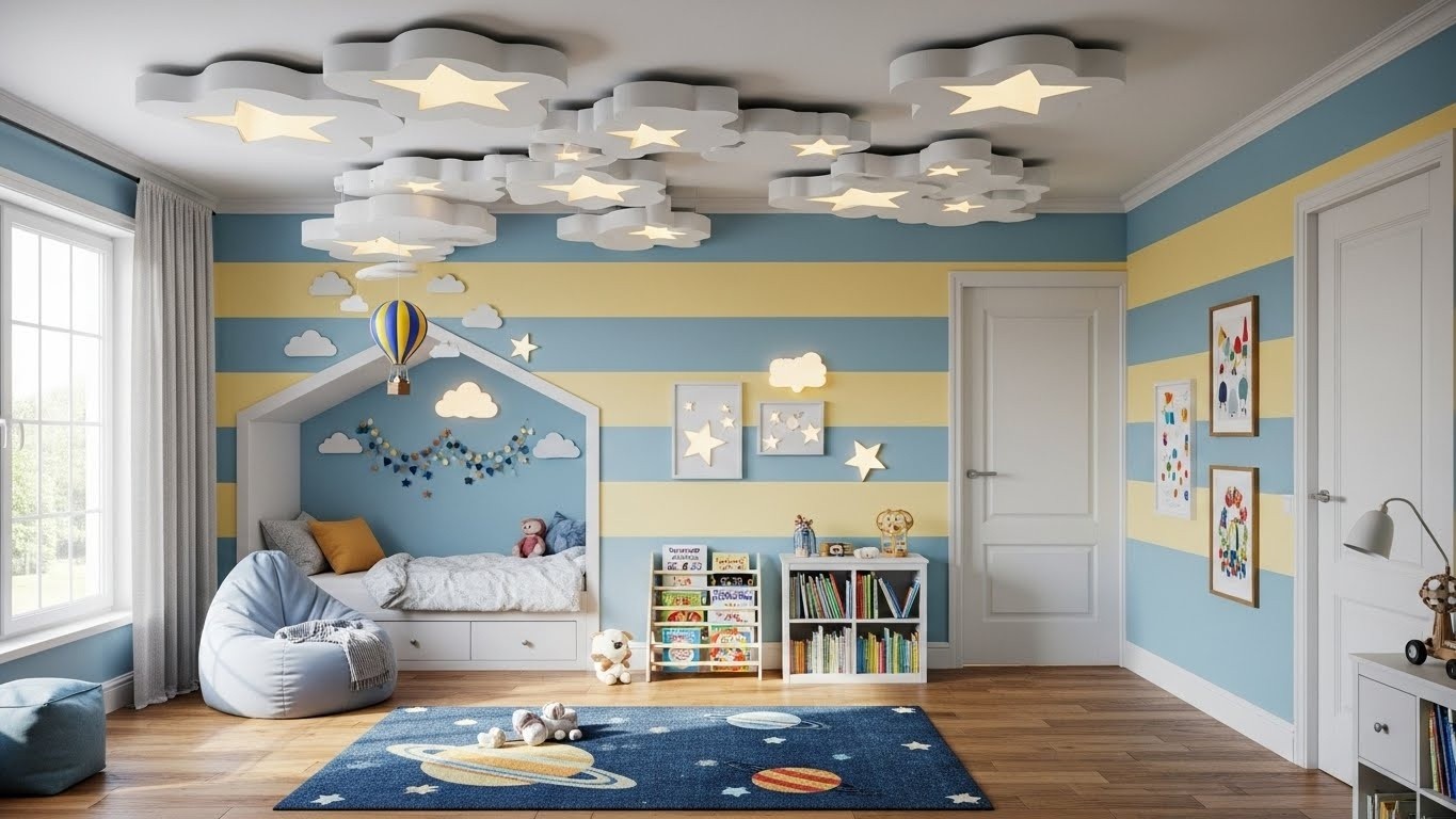 Можно ли устанавливать натяжной потолок в детской