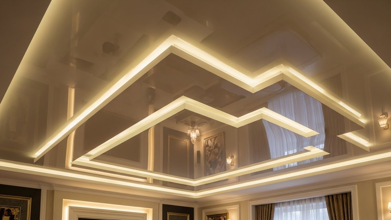 Натяжные потолки дизайнерского класса глянцевые