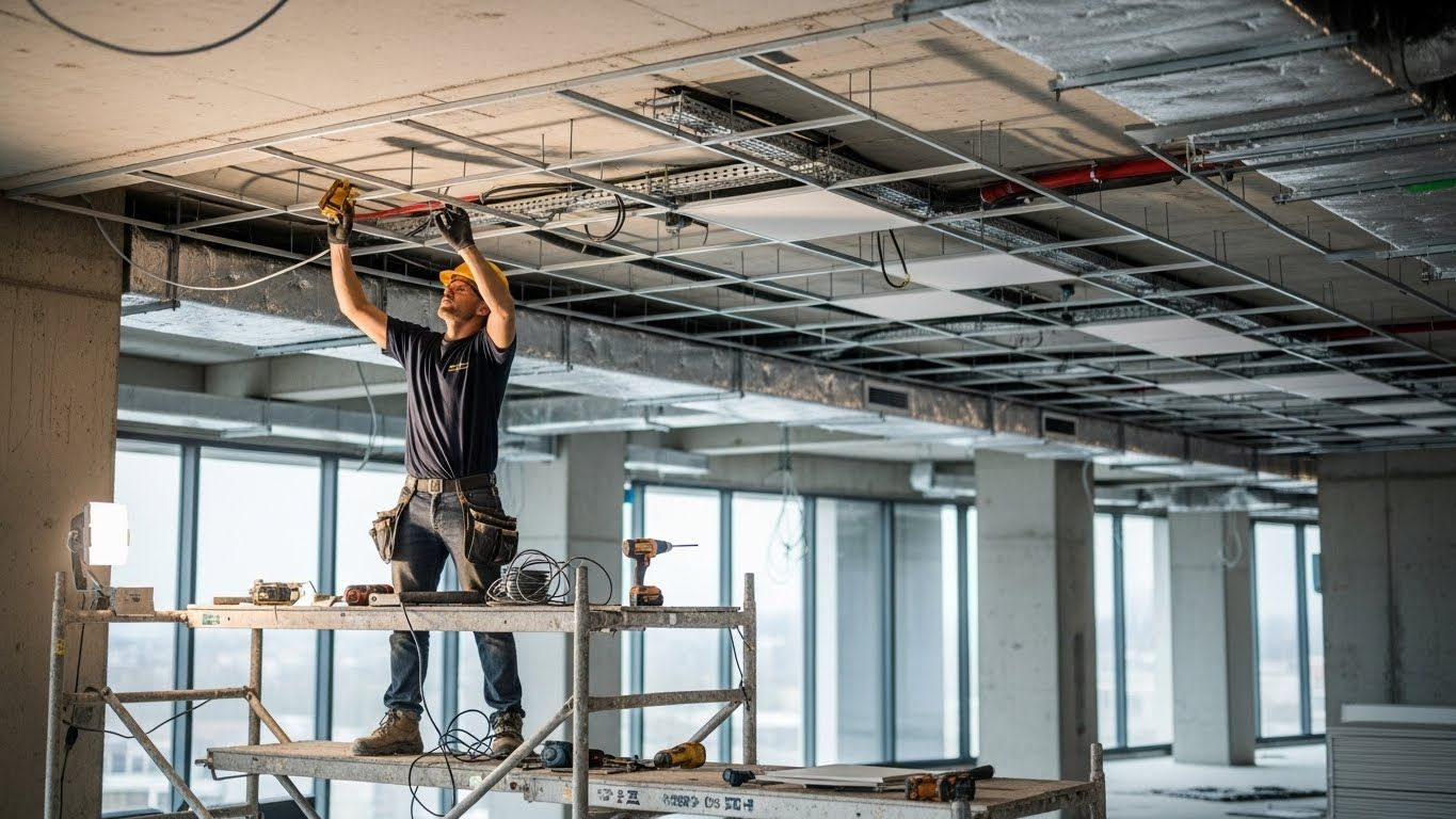 Монтаж натяжных потолков для жилых комплексов бизнес класса