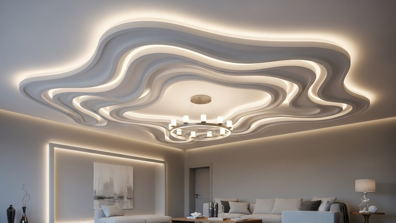 Натяжные потолки дизайнерского класса одноуровневые