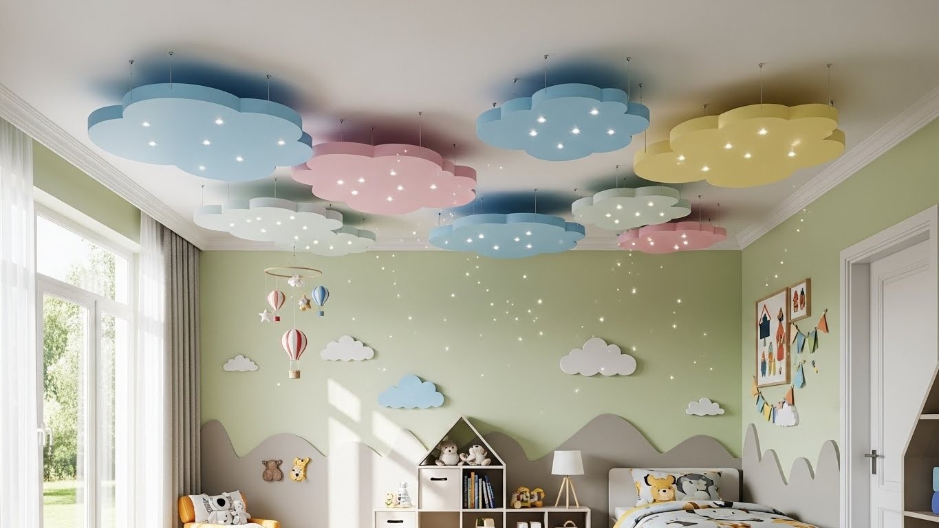 Детская комната с натяжным потолком