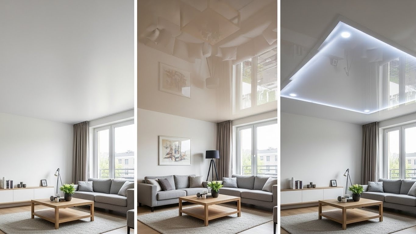 Типы натяжных потолков: выбор для вашего дома