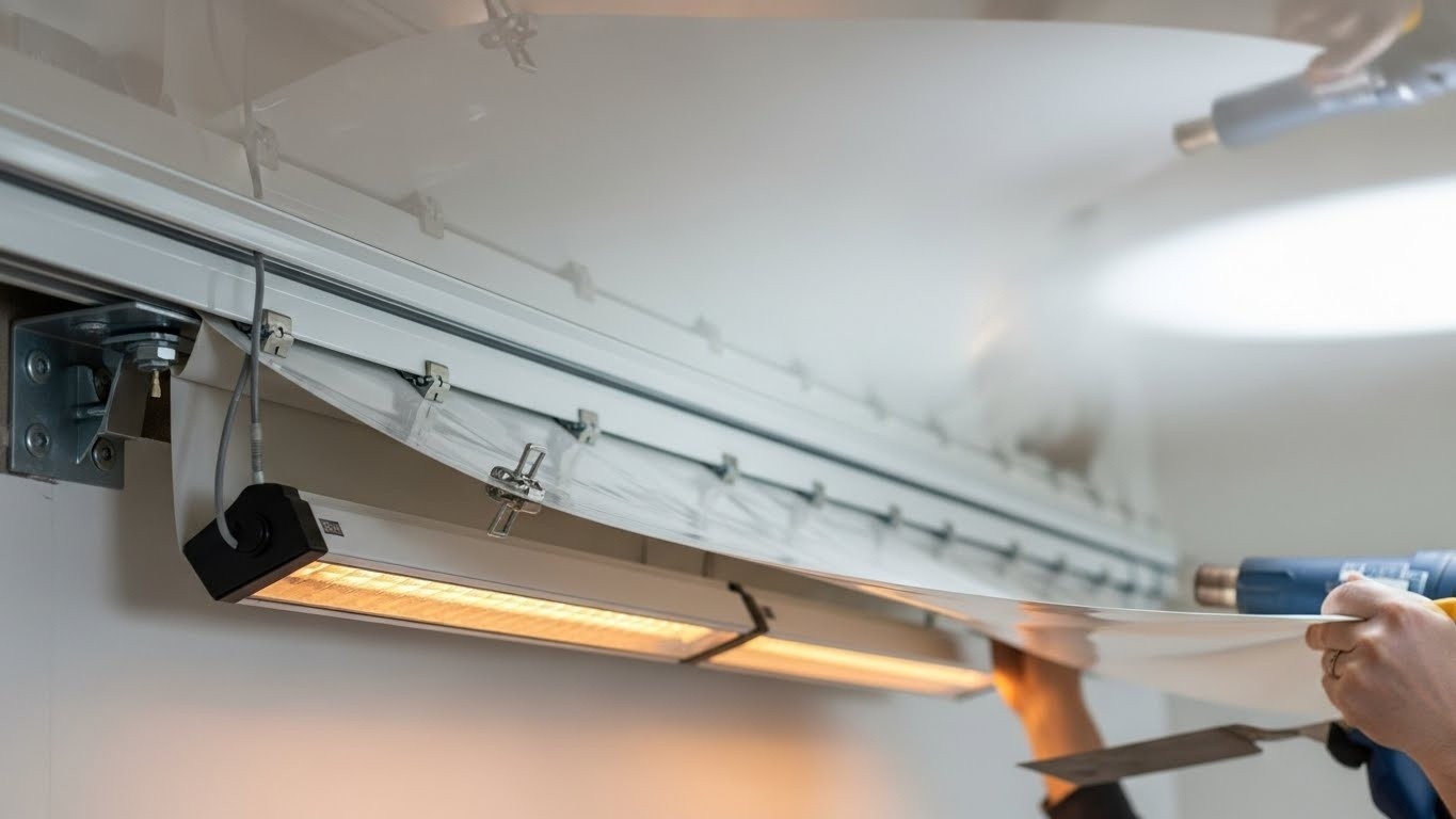 Монтаж натяжных потолков по масштабу