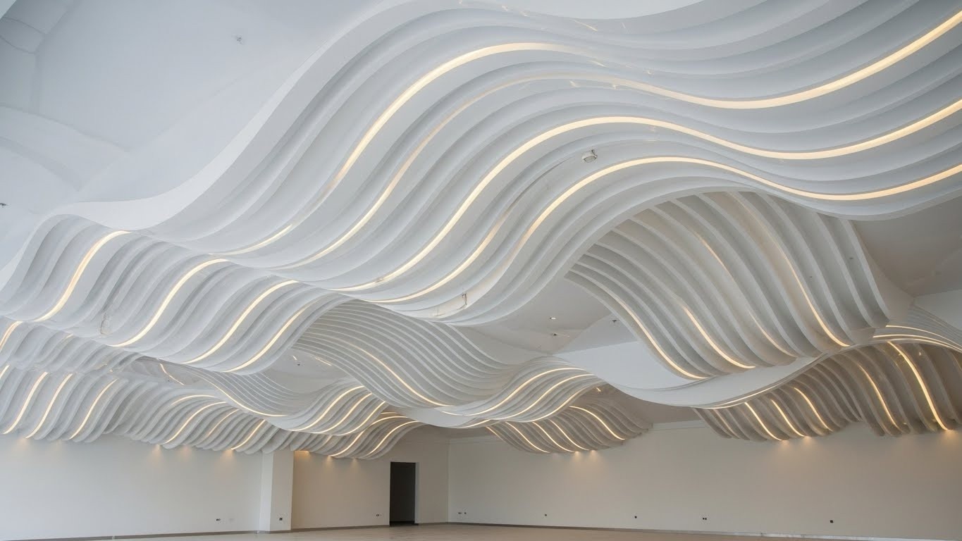 Натяжные потолки волнообразные