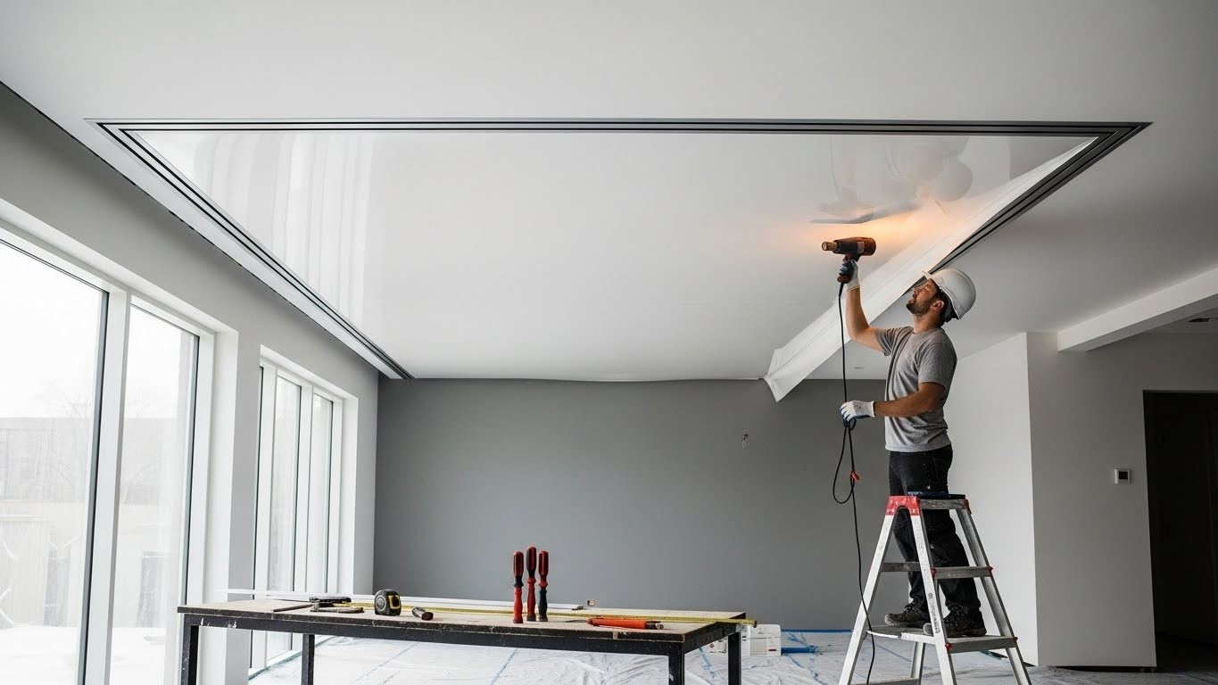 Монтаж натяжного потолка премиум класса Натяжной потолок премиум класса