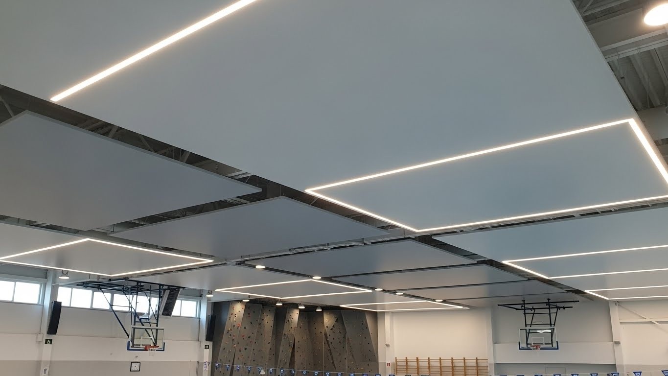 Монтаж натяжных потолков для спортивных объектов с высокой влажностью