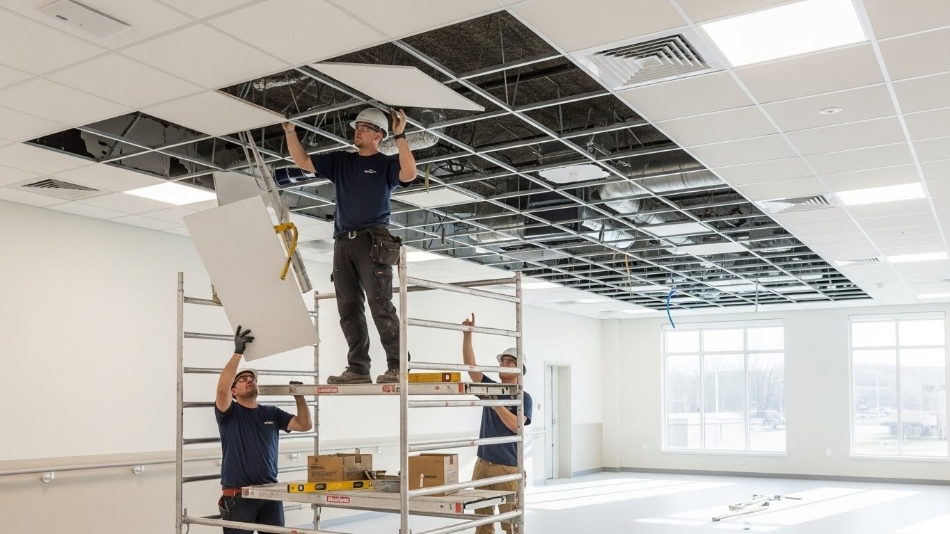 Монтаж натяжных потолков для реабилитационных центров