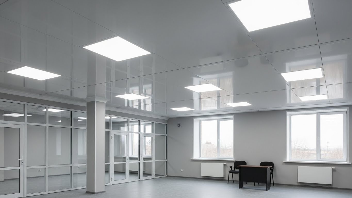 Натяжной потолок в офисе образовательного учреждения