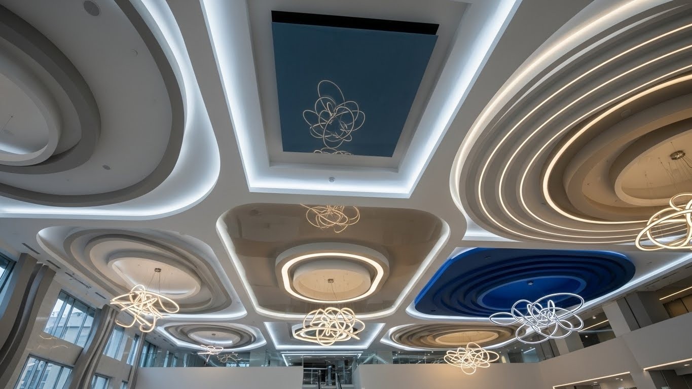 Натяжные потолки сложной формы