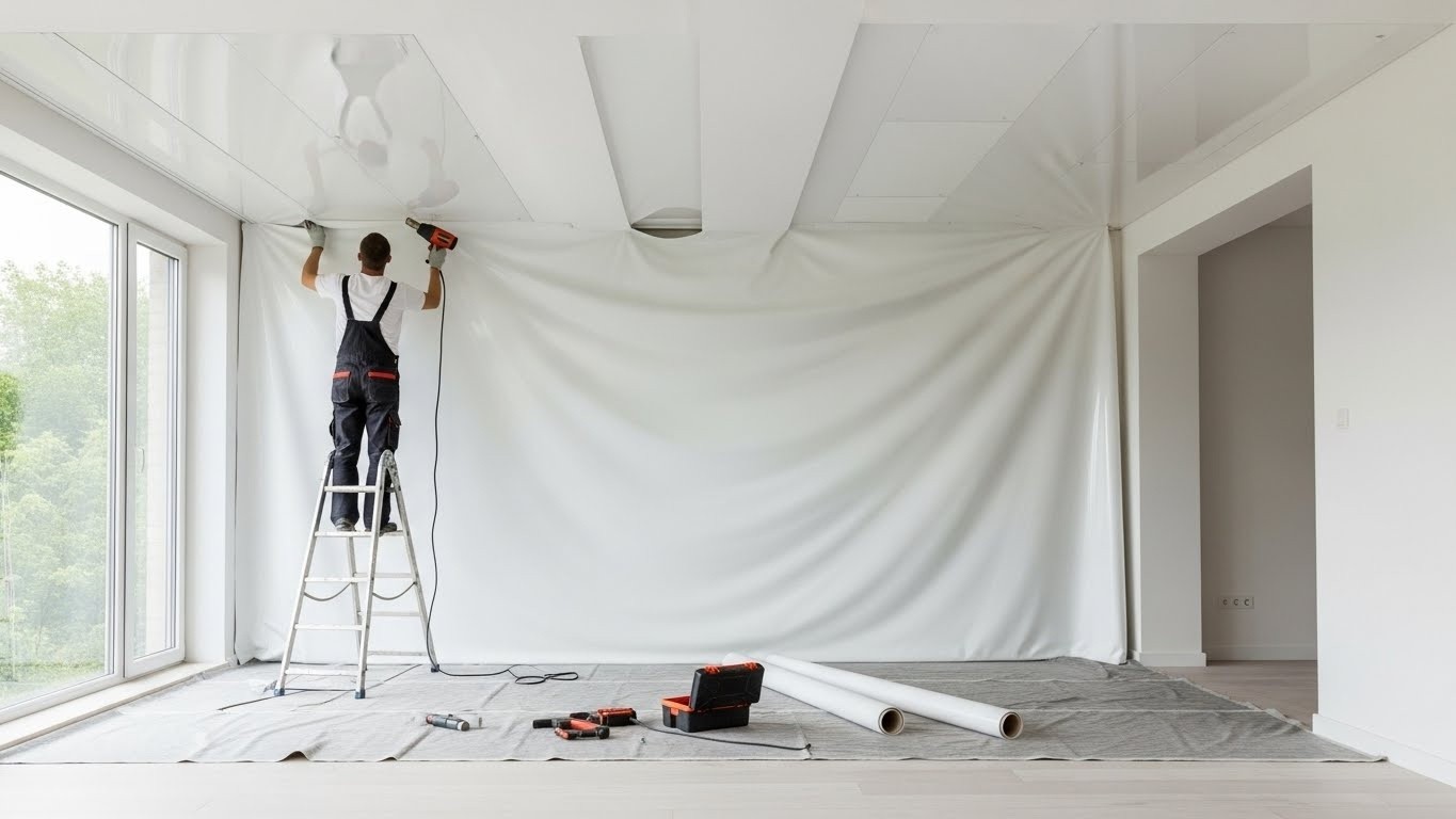 Монтаж натяжных потолков с длительным сроком службы