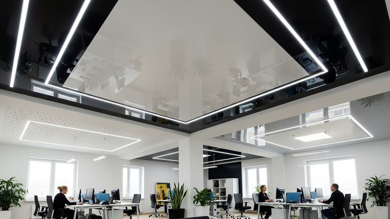 Натяжные потолки для офисных помещений