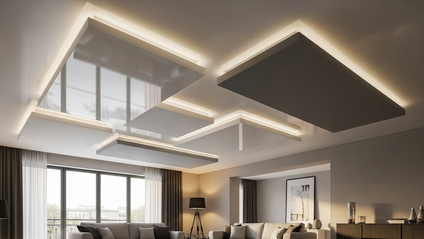 Натяжные потолки с многоуровневым монтажом