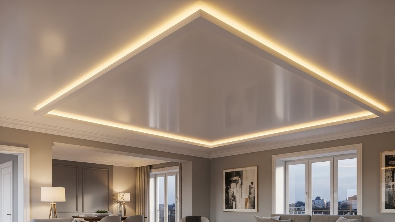 Натяжные потолки с подсветкой