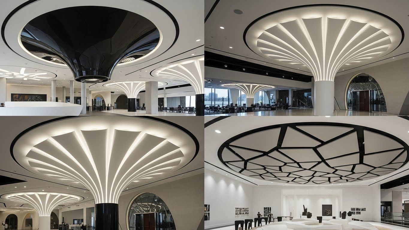 Натяжные потолки по форме конструкции