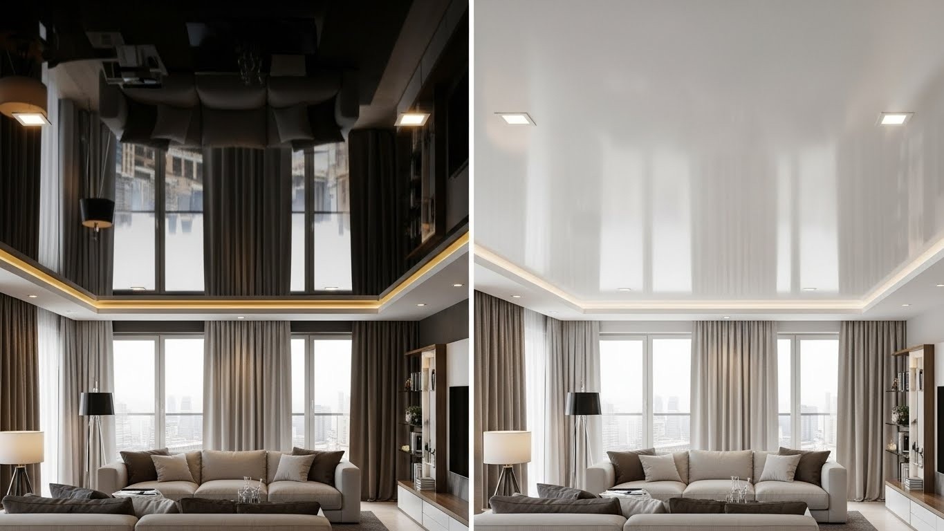 Чем отличаются глянцевые и матовые натяжные потолки