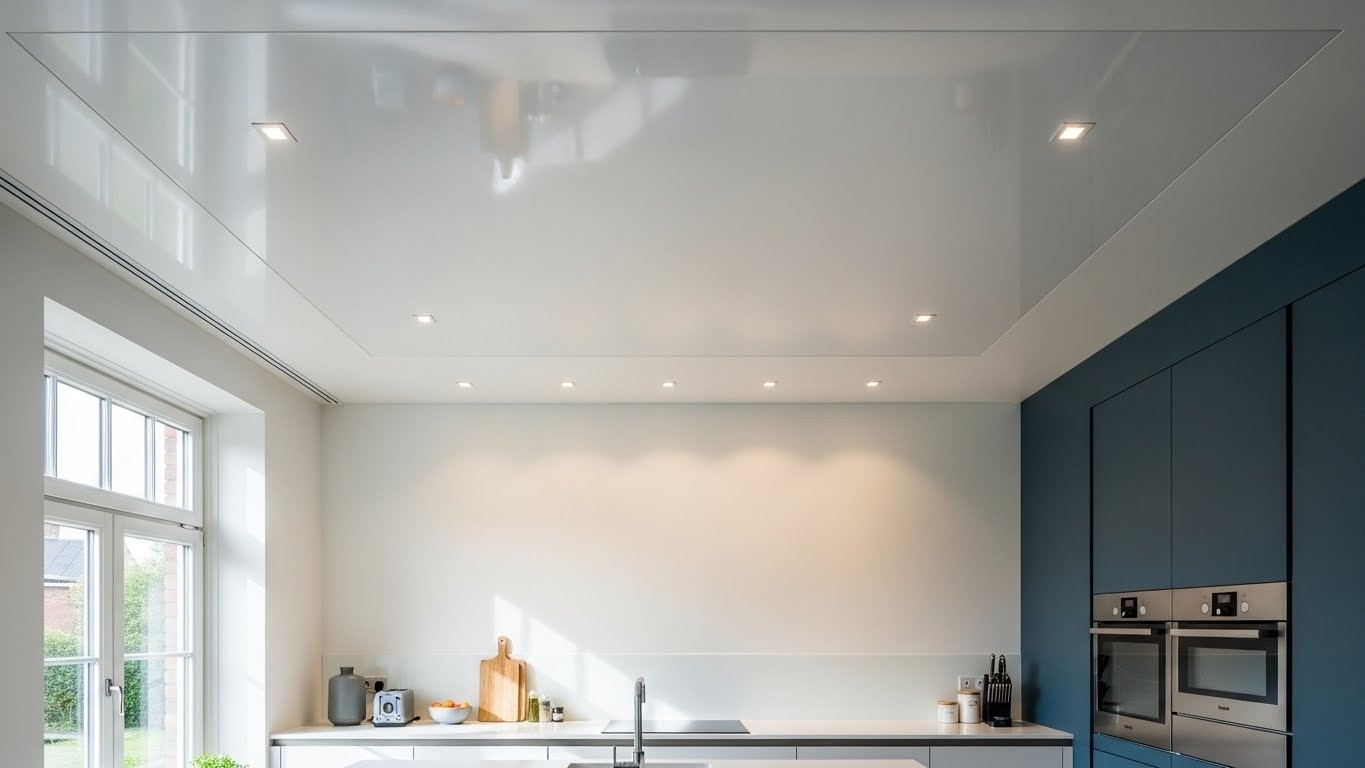 Как выбрать натяжной потолок для кухни