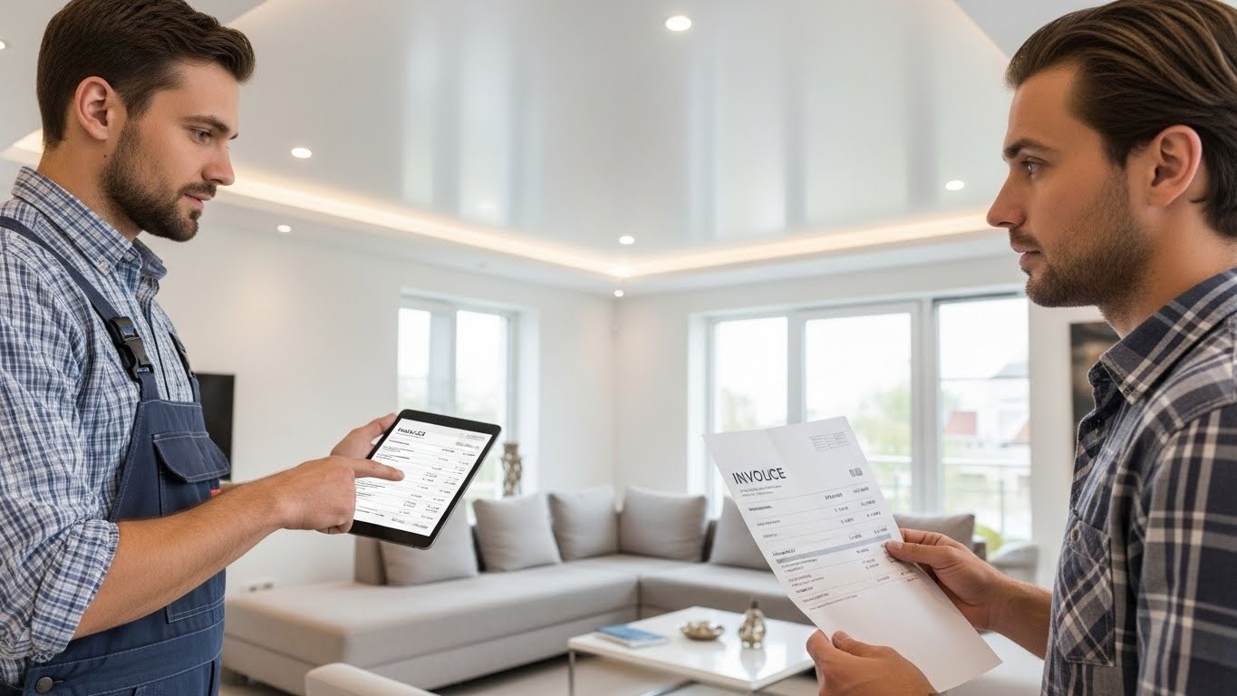 Сколько стоит установить натяжной потолок