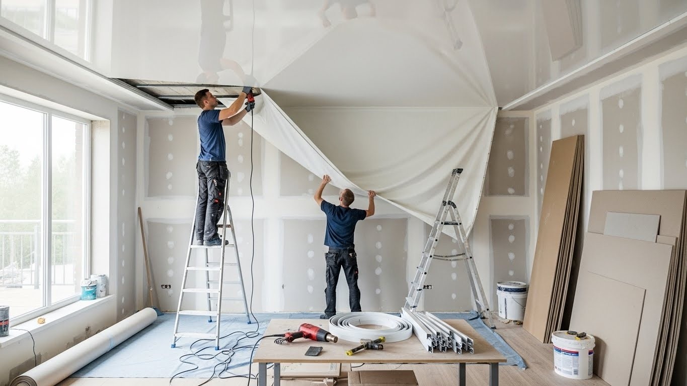 Натяжной потолок: с чего начать ремонт